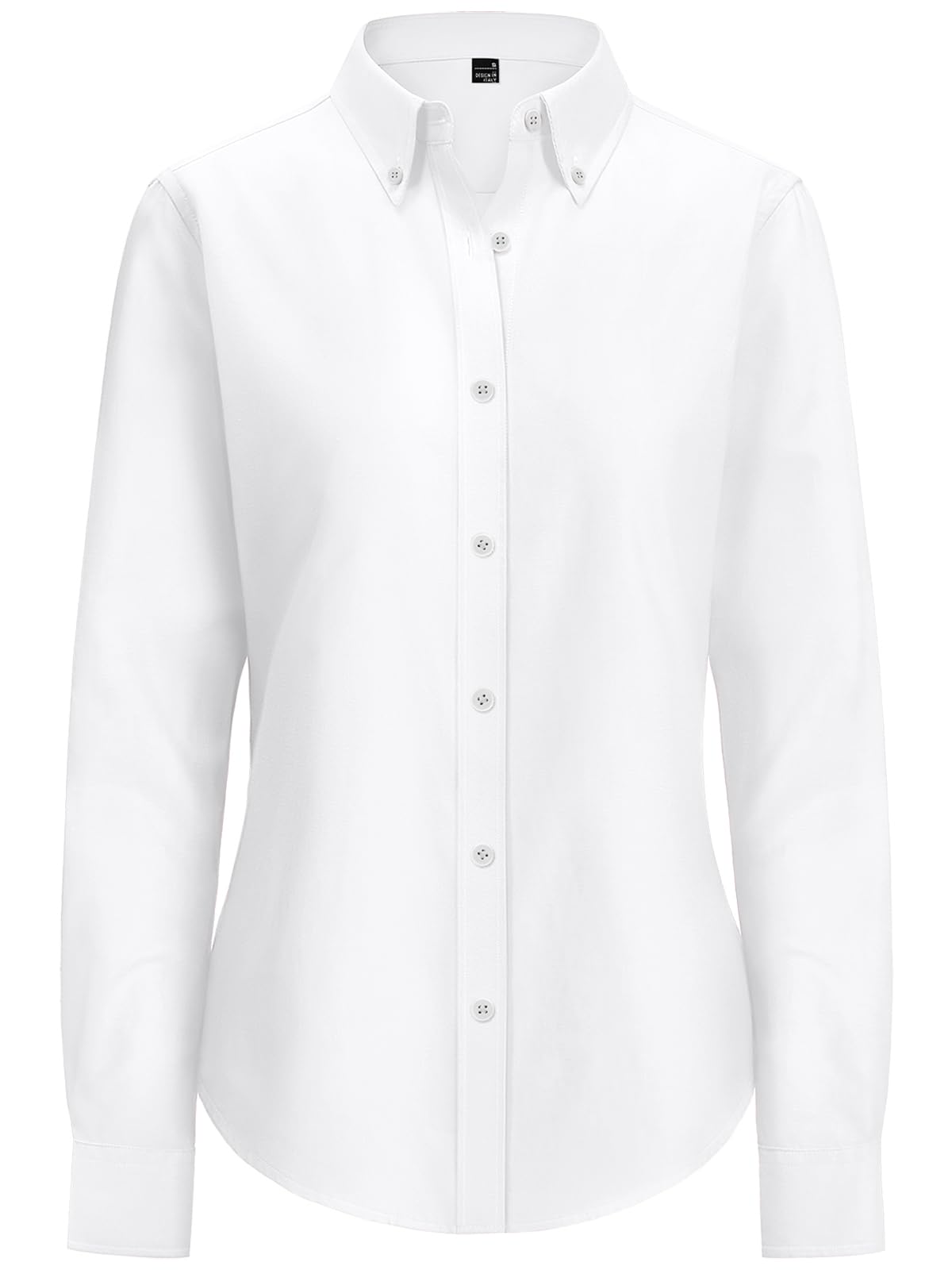 Women's Siliteelon Fitted Button Down Shirts: Oxford Style Cotton Dress Shirts for Wrinkle FreeComfort and Women Offices