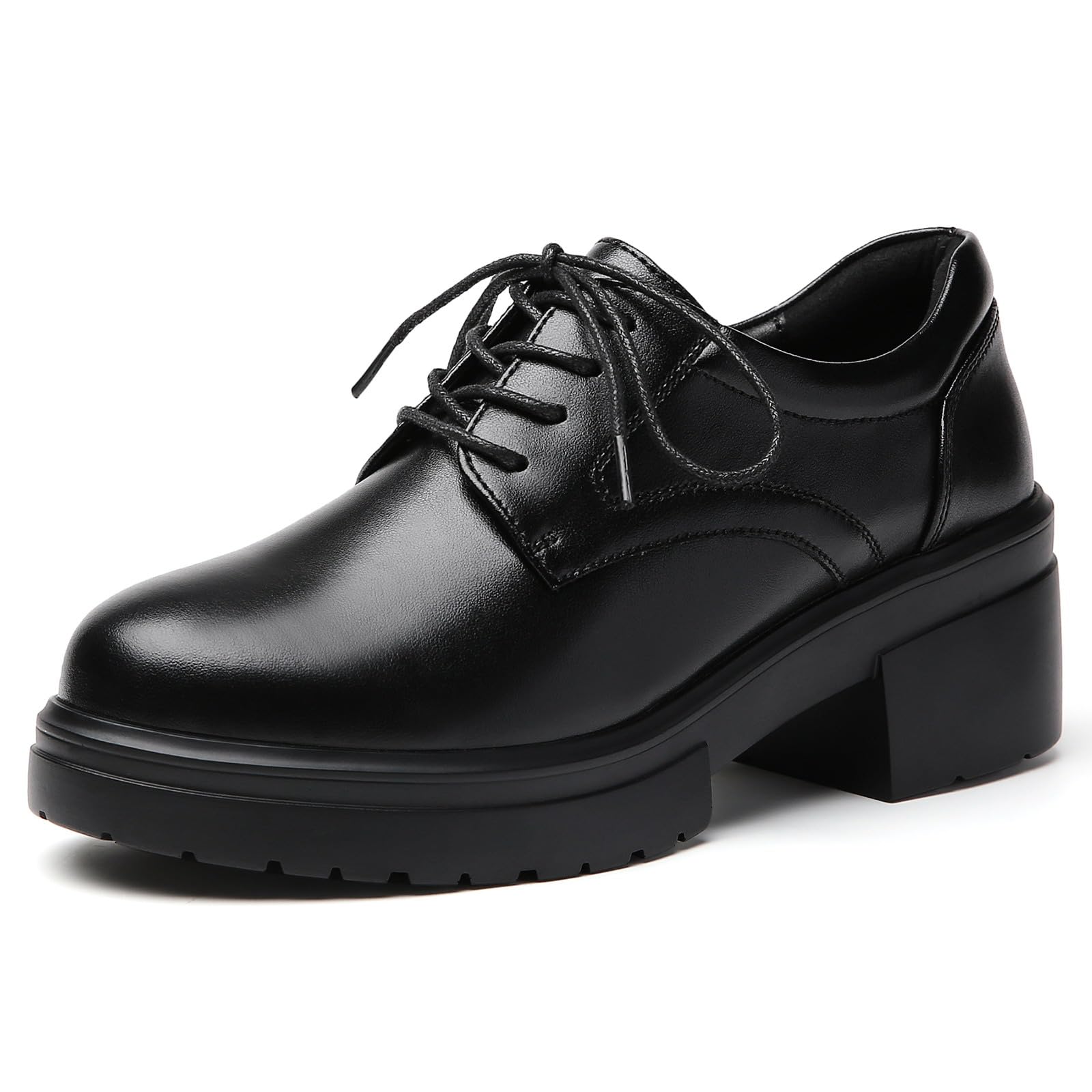 Women QJN Chunky Oxford Heels Platform Pumps for Office Work Casual Business Dress Shoes
| QJN Chunky Oxford Heels Wome