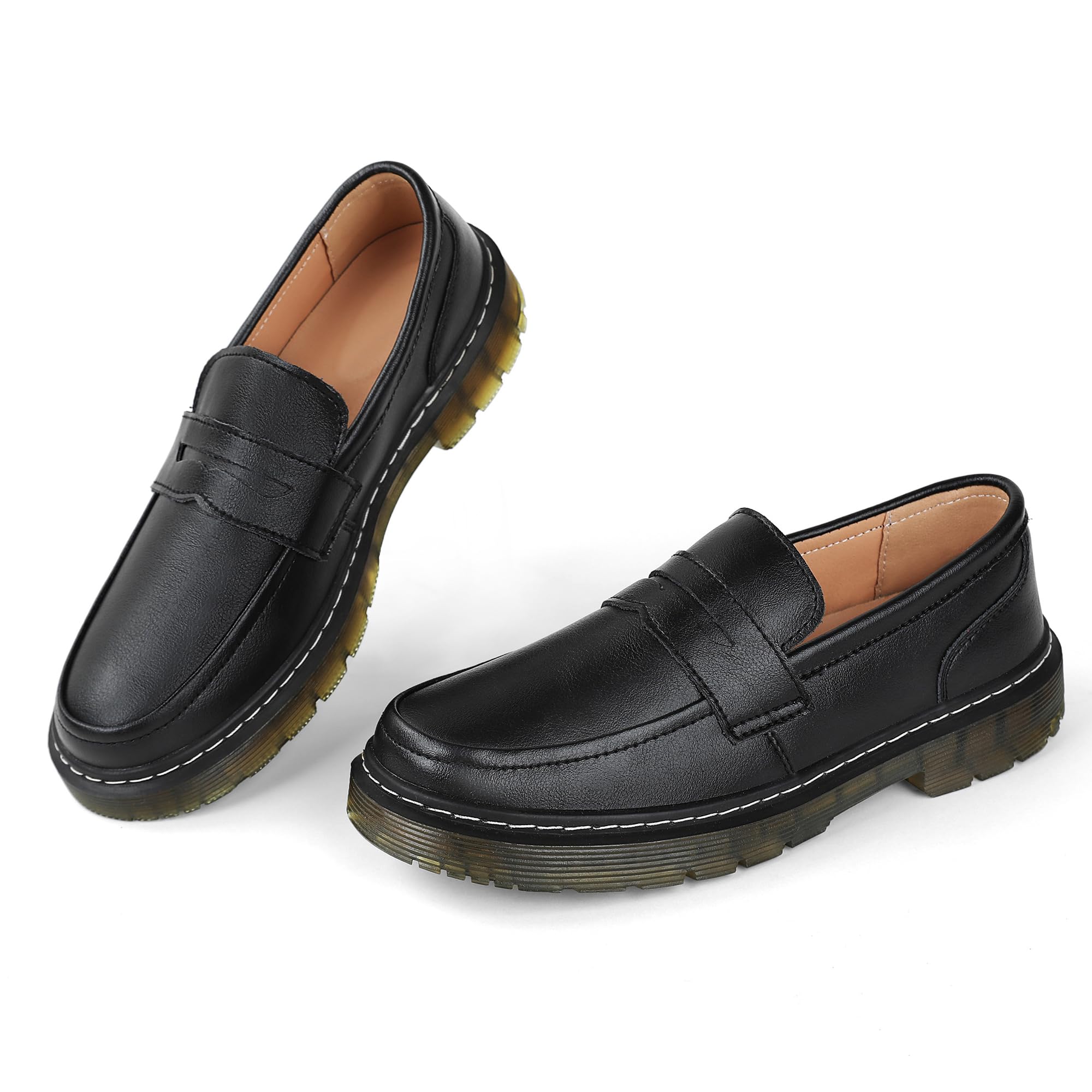 CLAKBLRG Women's Classic Penny Loafers for Women Fashion Driving Moccasins Trendy and Comfortable footwear for Everyday